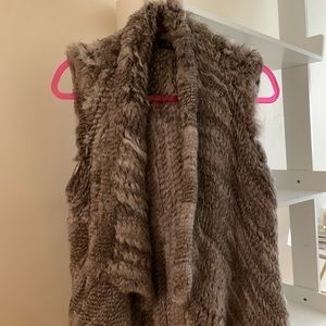 Fur vest! Gorgeous, soft rabbit fur!